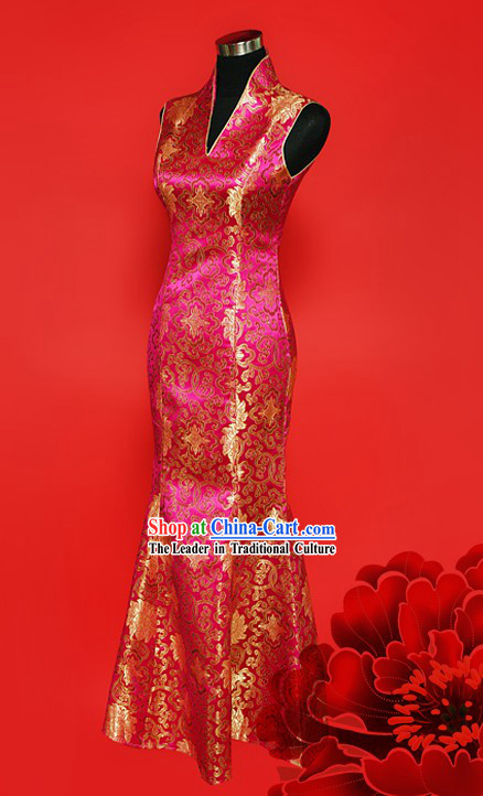 Traditional Chinese Wedding Cheongsam for Women