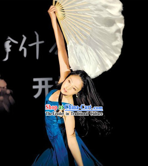 Chinese Classic Silk Pure White Fan