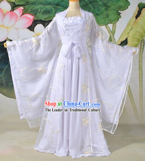 Romantic White Wedding Dress Complete Set for Brides