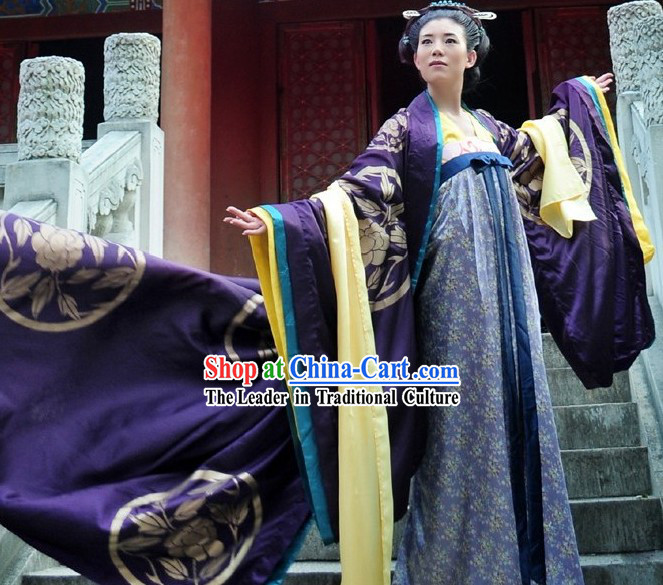 Ancient Tang Period Wu Zetian Women Emperor Court Dress