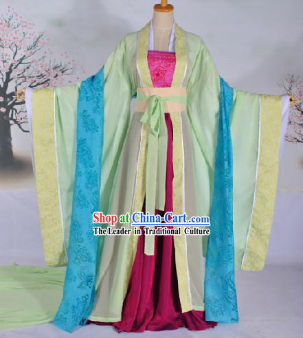 Tang Dynasty Female Citizen Clothing Complete Set