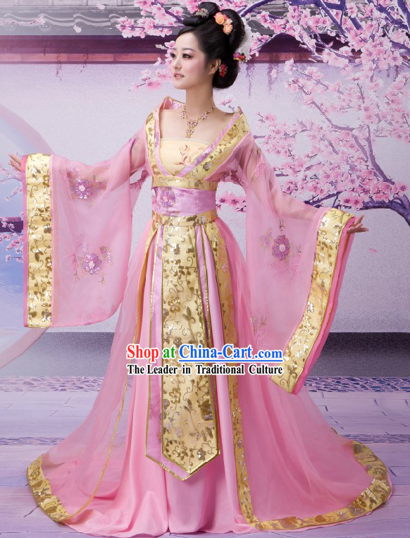 Ancient Chinese Palace Empress Costumes Complete Set for Women
