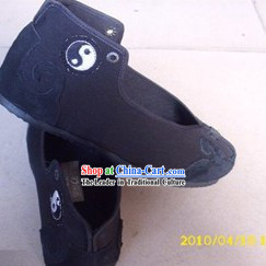Traditional Chinese Black Taoist Taiji Boots for Men