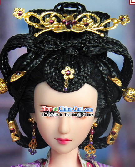 Ancient Chinese Empress Hair Accessories and Wig