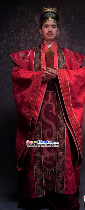 Ancient Chinese Emperor Wedding Clothing for Men