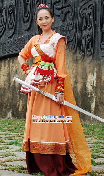 Ancient Chinese Swords Woman Costumes for Women