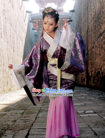 Ancient Chinese Han Dynasty Empress Clothing Complete Set