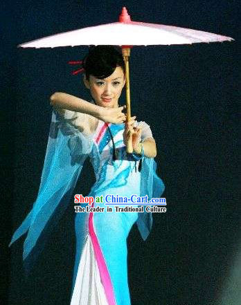 Traditional Chinese Xiao Cheng Yu Xiang Umbrella Dance Costumes for Women