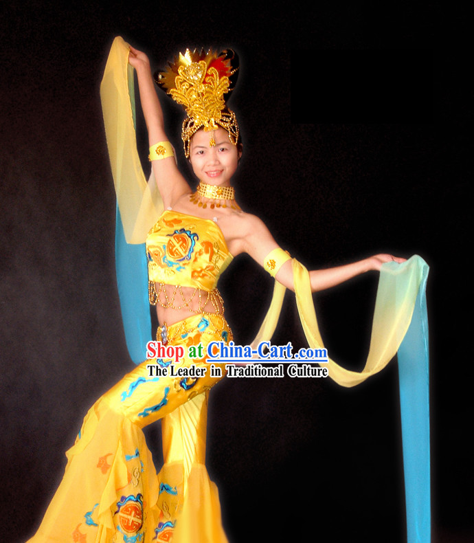 Stunning Chinese Classical Flying Fairy Dance Costumes Complete Set