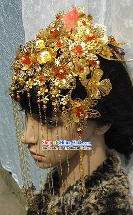 Stunning Chinese Wedding Phoenix Hat for Brides