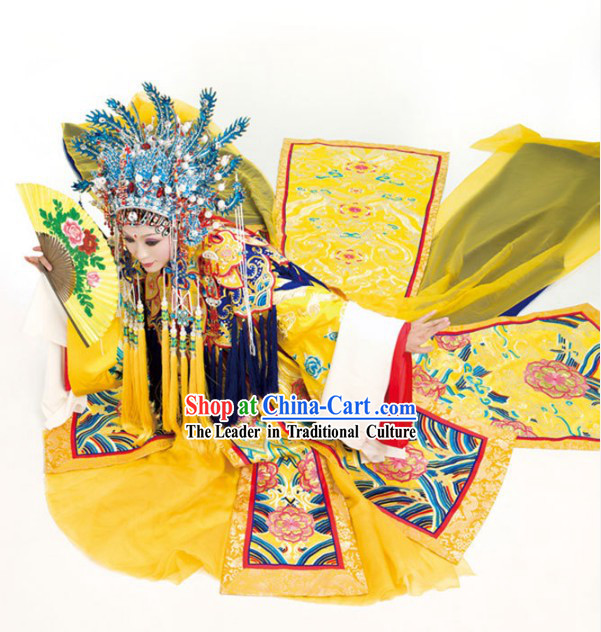 Ancient Chinese Four Beauties Yang Guifei Costumes and Hair Accessories Complete Set