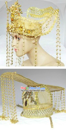 Ancient Chinese Emperor and Empress Wedding Hat