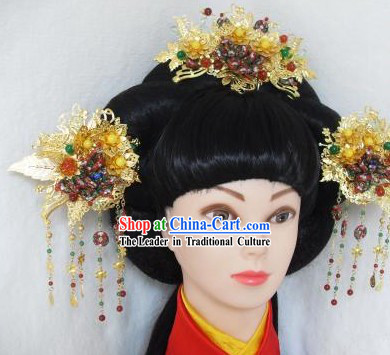 Ancient Chinese Princess Handmade Hair Accessories Complete Set