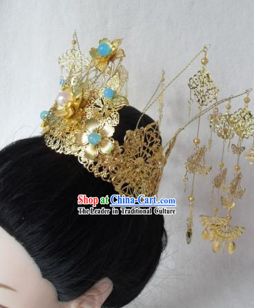 Traditional Chinese Wedding Headpiece for Brides