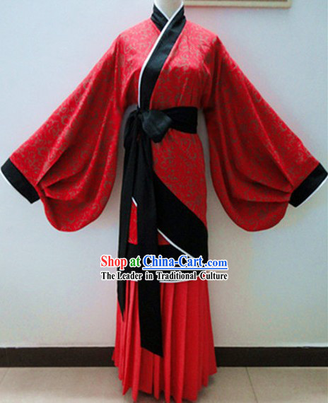 Ancient Chinese Han Dynasty Wide Sleeve Clothing for Women