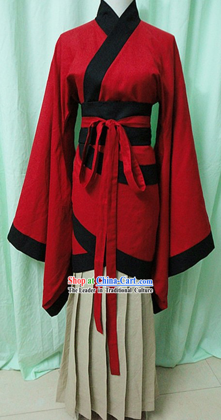 Traditional Chinese Red Hanfu Clothing for Women