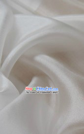 Chinese Classical Pure White Silk Fabric