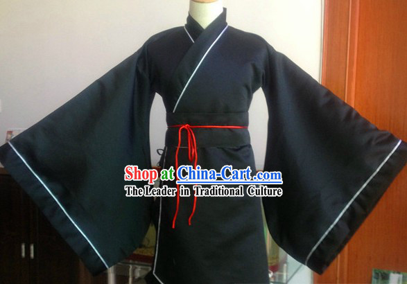 Ancient Chinese Black Dress Complete Set for Men