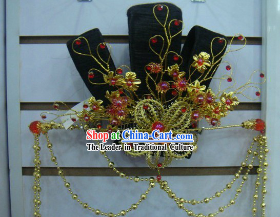 Ancient Chinese Palace Dance Wig and Hair Accessories