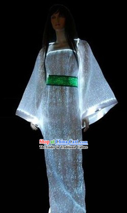 Electric LED Glowing Hanfu Clothing Complete Set