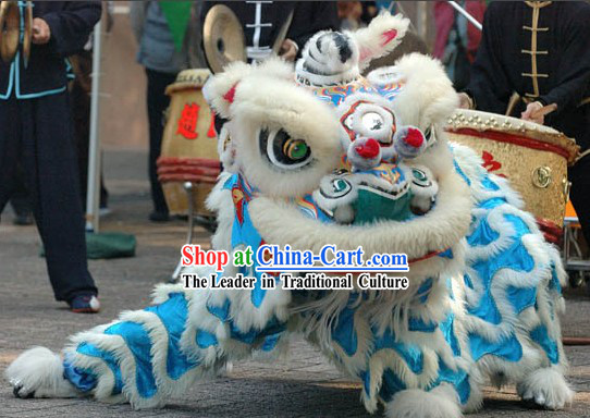 Grand Opening Blue Underground Lion Dance Costumes Complete Set