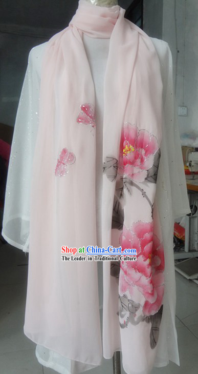 Chinese Classic Light Pink Kung Fu and Tai Chi Scarf for Women Chinese Classic Light Pink Kung Fu and Tai Chi Scarf for Women