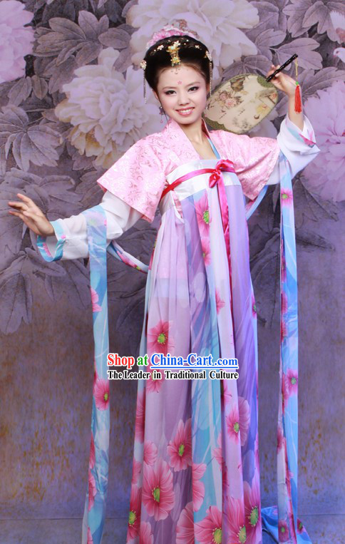 Traditional Chinese Tang Dynasty Beautiful Women Ruqun Costumes