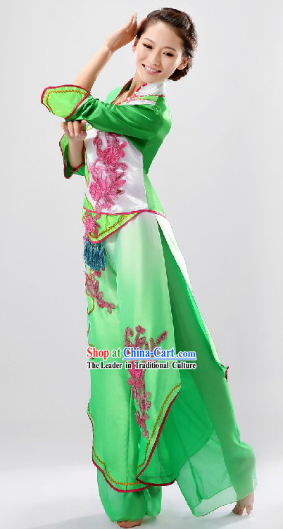 Chinese Classical Fan Dance Costume for Women