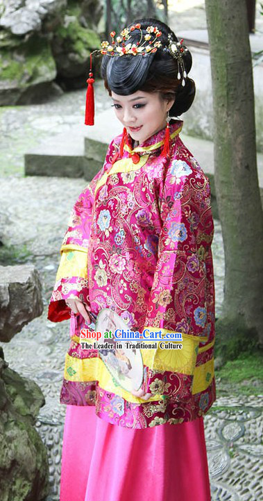Traditional Chinese Mandarin Toasting Dress for Women