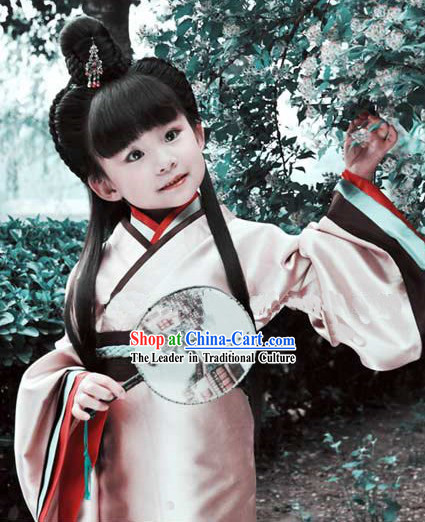 Ancient Chinese Hanfu Clothing for Kids