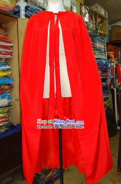 Ancient Chinese Red General Fighter Cape