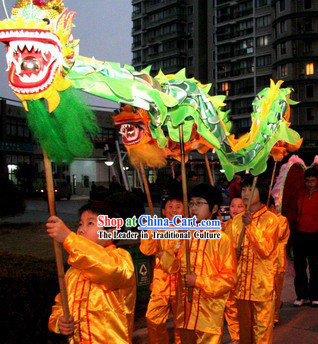 Dragon Dance Costumes for Four Children