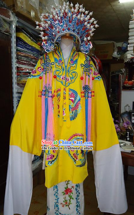 Chinese Classical Opera Phoenix Empress Costumes and Phoenix Coronet