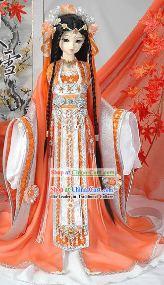 Ancient Chinese Palace Princess Costumes and Hair Accessories