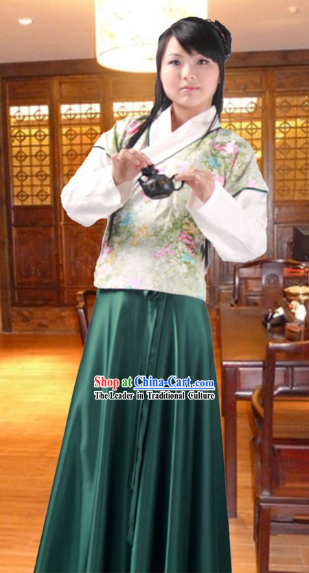Ancient Chinese Tea Ceremony Costume for Women