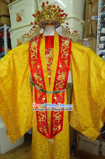 Chinese Ming Dynasty Empress Costumes and Phoenix Crown Complete Set