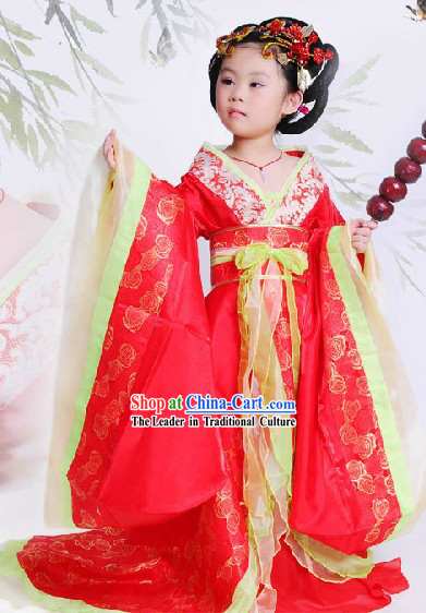 Ancient Chinese Tang Dynasty Princess Costume for Kids