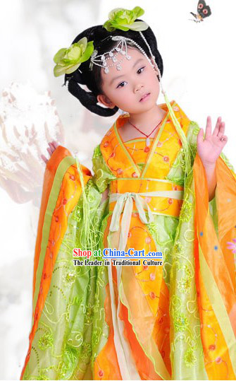 Ancient Chinese Tang Princess Costumes for Children