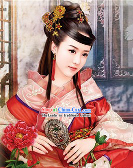 Ancient Chinese Handmade Hair Accessories and Earrings