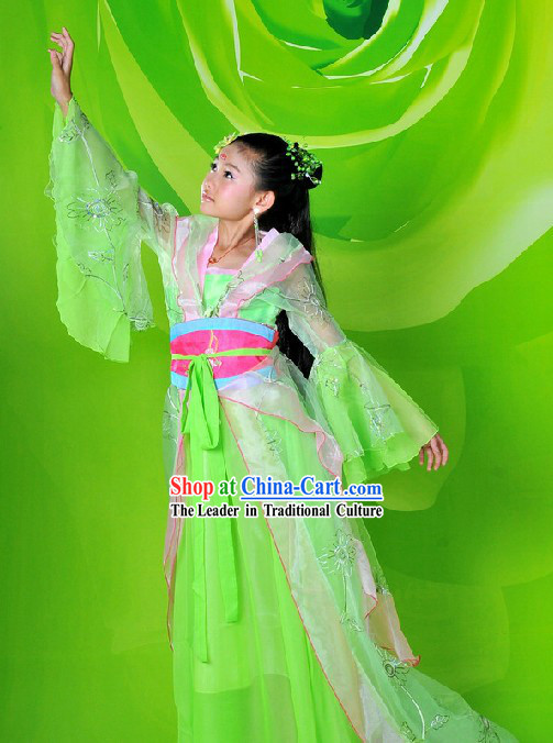 Ancient Chinese Hanfu Fairy Costumes for Children