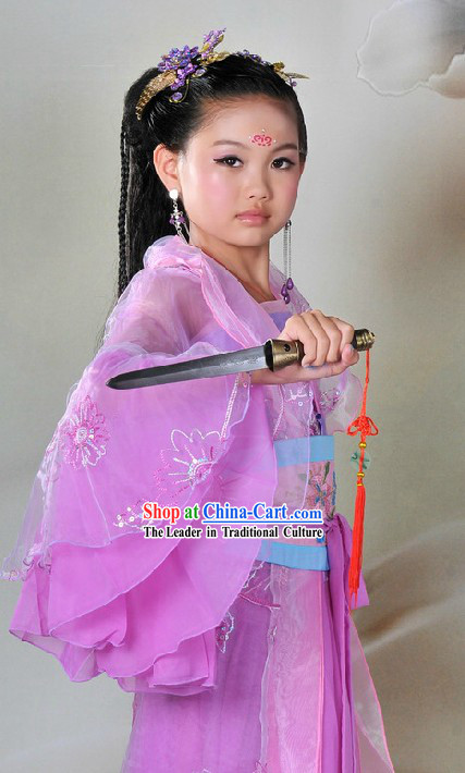 Ancient Chinese Hanfu Fairy Costumes for Children