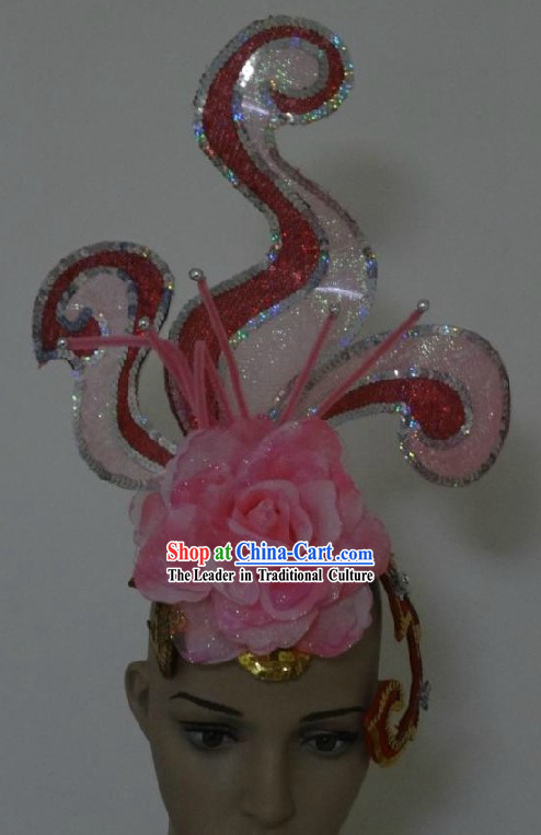 Traditional Chinese Tao Yao Handmade Stage Performance Headpiece