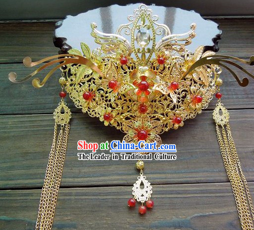 Ancient Chinese Style Handmade Bride Phoenix Crown