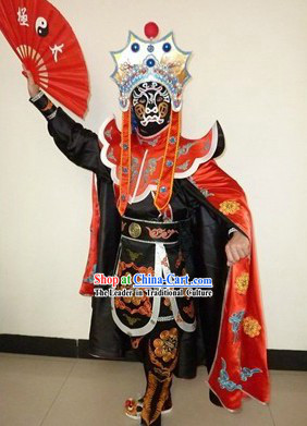 Bian Lian Mask-changing Performance Costumes Helmet Eight Masks Instruction DVD Complete Set for Men
