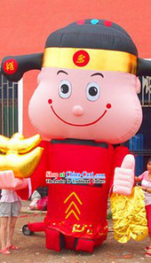 Large Money God Inflatable Pair