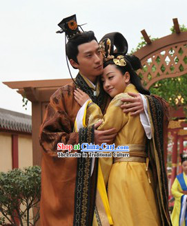 Ancient Chinese Couple Outfit for Men and Women