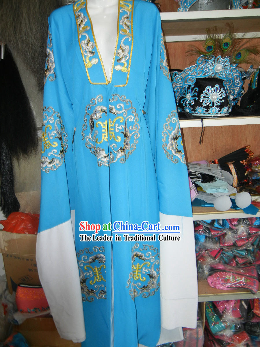 Ancient Chinese Huangmei Opera Embroidered Robe for Men