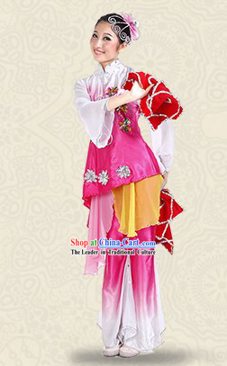 Chinese Classical Dance Costume and Headpieces for Women
