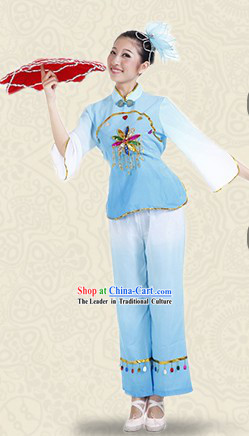 Traditional Stage Performance Napkin Dance Costumes for Women