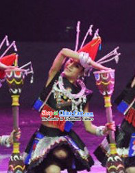 Yao Ethnic Dance Costumes for Women